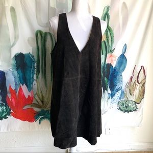 Free people brown suede dress